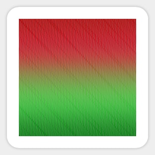 Christmas Colors Gradient Stripes Sticker